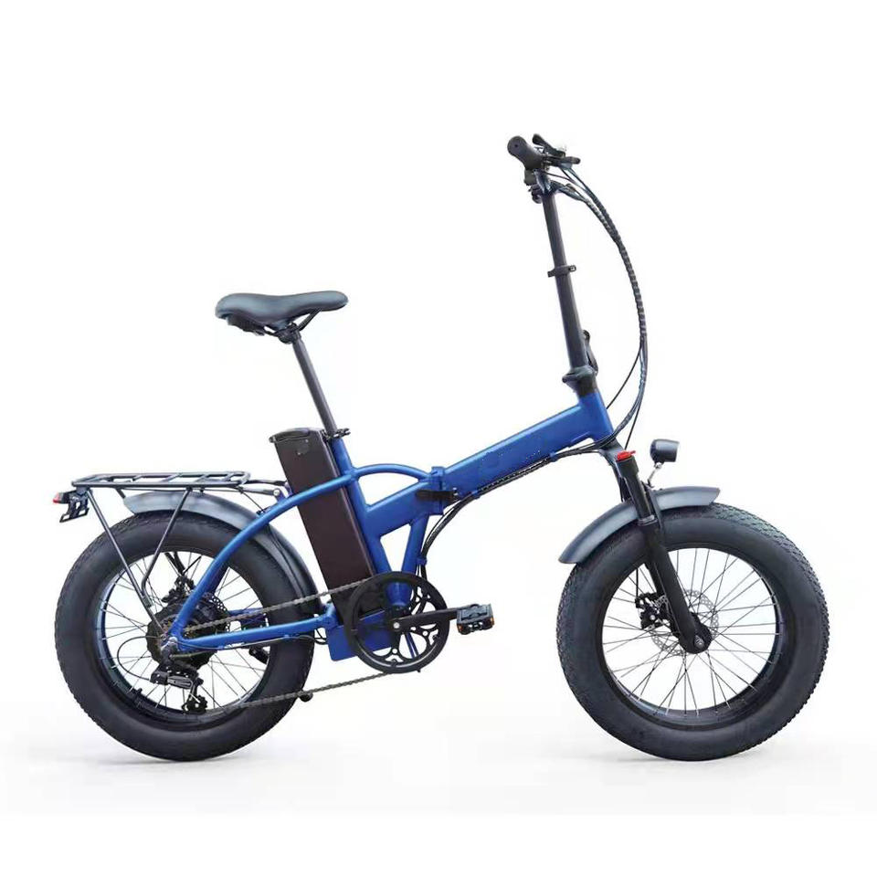 1000W 20"*4.0 Fat Tire Tyre Snow Beach Folding Electric Bicycle with 48V 13ah Battery