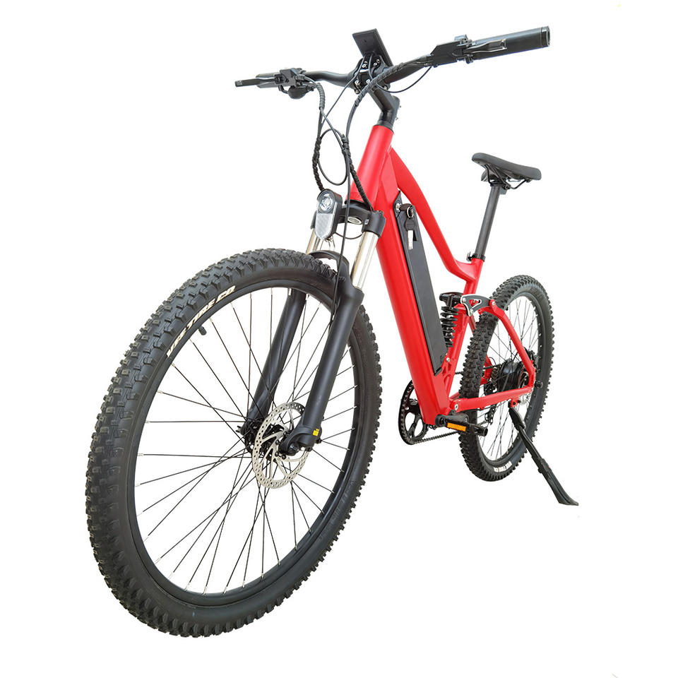 2023 New Mayebikes Dual Suspension Electric Bicycle 27.5'' 350w Mountain Ebike Aluminum Alloy Electric Mountain bike 